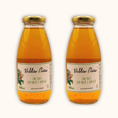 Kit 2X: Chá Mate com Hortelã Sem Açúcar Villa Piva 300ml Kit 2X: Chá Mate com Hortelã Sem Açúcar Villa Piva 300ml