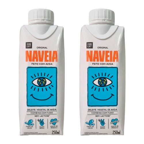 Kit 2X: Bebida Vegetal de Aveia Original Naveia 250ml
