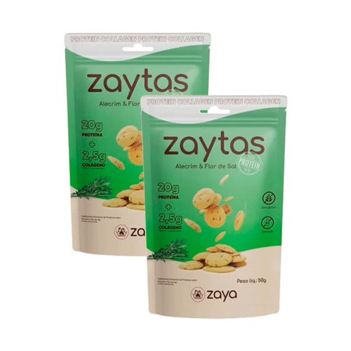Kit 2X: Biscoito Alecrim Protein Sem Glúten Zaya 50g Kit 2X: Biscoito Alecrim Protein Sem Glúten Zaya 50g