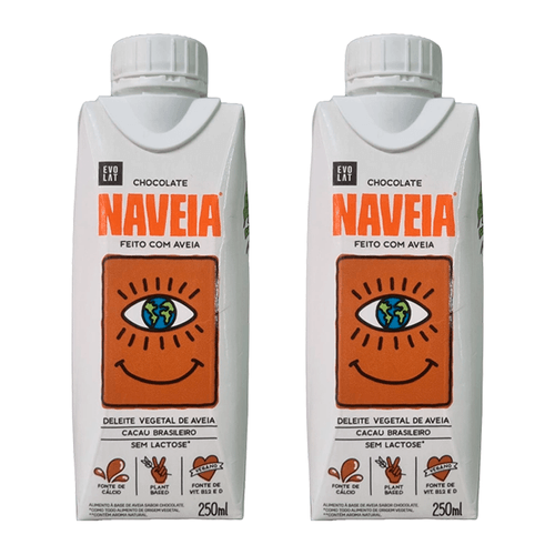 Kit 2X: Bebida Vegetal de Aveia Chocolate Naveia 250ml Kit 2X: Bebida Vegetal de Aveia Chocolate Naveia 250ml