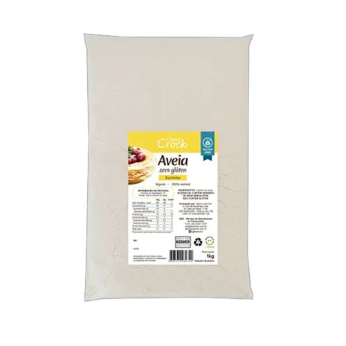 Farinha de Aveia Sem Glúten Leve Croc 1kg Farinha de Aveia Sem Glúten Leve Croc 1kg