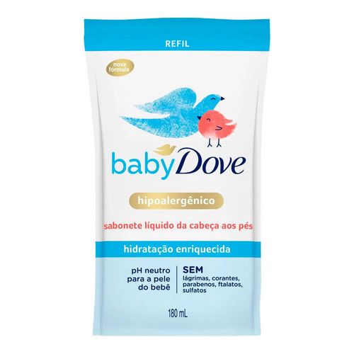 Sabonete Líquido Dove Baby Hidratação Enriquecida Refil 180Ml