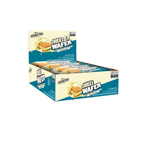 Shark Wafer Proteico Cookies Display 25g - Sharkpro Suplementos