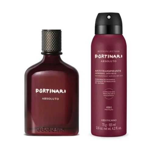 Combo Portinari Absoluto Colônia 100ml + Antitranspirante 125ml Combo Portinari Absoluto Colônia 100ml + Antitranspirante 125ml