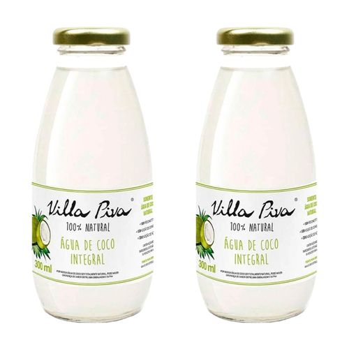 Kit 2X: Água de Coco Natural Villa Piva 300ml Kit 2X: Água de Coco Natural Villa Piva 300ml