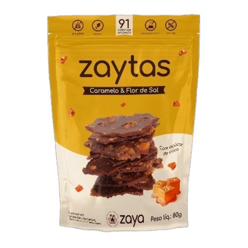 Biscoito Zaytas Caramelo Sem Glúten Zaya 80g Biscoito Zaytas Caramelo Sem Glúten Zaya 80g