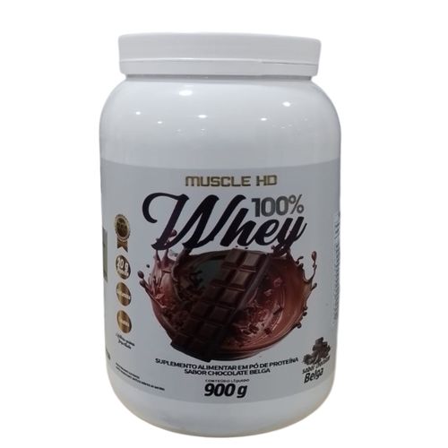 Whey 100% Power Chocolate Belga 900g - Muscle Hd Whey 100% Power Chocolate Belga 900g - Muscle Hd