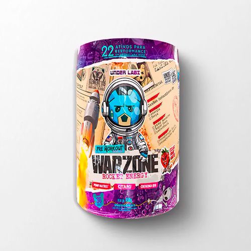 Pré-Treino Warzone Rocket Energy 450g Atomic Pink Lemonade Under Labz