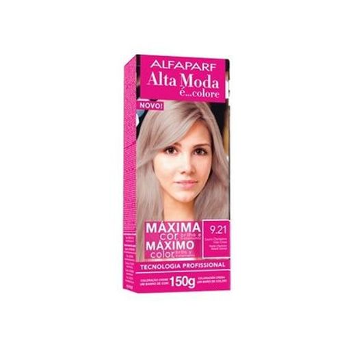 Tintura Alta Moda Especial 9.21 Louro Claríssimo Acinzentado 150g Tintura Alta Moda Especial 9.21 Louro Claríssimo Acinzentado 150g