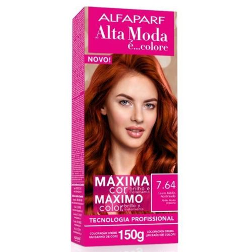 Tintura Alta Moda Especial 7.64 Louro Médio 150g