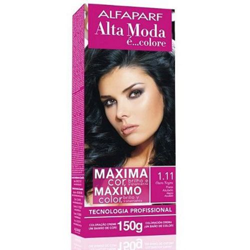 Tintura Alta Moda 150g 1.11 Preto Azulado Tintura Alta Moda 150g 1.11 Preto Azulado