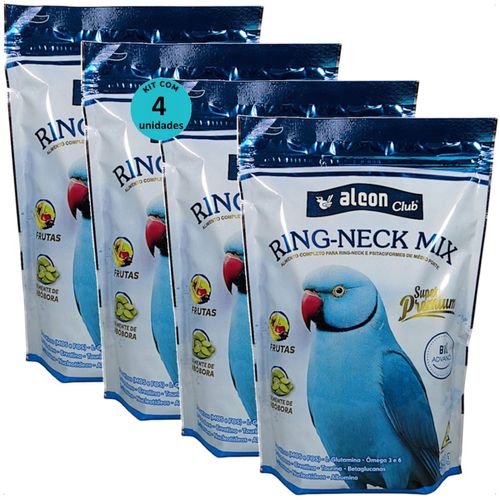 ALCON CLUB RING NECK MIX 550G KIT COM 4 ALCON CLUB RING NECK MIX 550G KIT COM 4