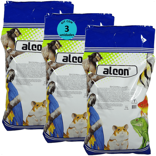 ALCON CALOPSITA CRIADOR 3KG KIT COM 3 ALCON CALOPSITA CRIADOR 3KG KIT COM 3