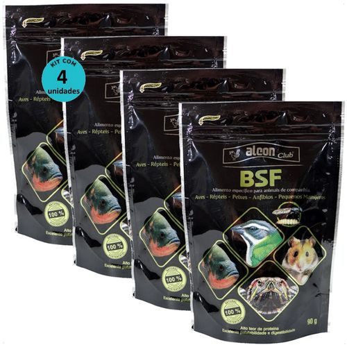 ALCON CLUB BSF 90G AVES RÉPTEIS PEIXES ANFÍBIOS PEQUENOS MAMÍFEROS KIT COM 4 ALCON CLUB BSF 90G AVES RÉPTEIS PEIXES ANFÍBIOS PEQUENOS MAMÍFEROS KIT COM 4