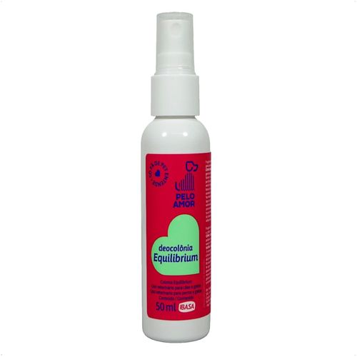 DEOCOLÔNIA EQUILIBRIUM PELO AMOR 50ML IBASA PARA CÃES E GATOS DEOCOLÔNIA EQUILIBRIUM PELO AMOR 50ML IBASA PARA CÃES E GATOS