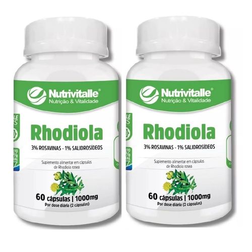 KIT 02 RHODIOLA 1000MG 60CAPS NUTRIVITALLE