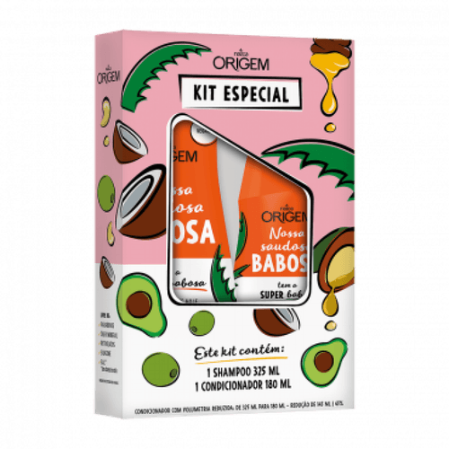 Shampoo + Condicionador Origem 325+180ml Babosa Shampoo + Condicionador Origem 325+180ml Babosa