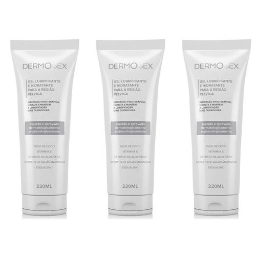 3x Gel Partes Íntimas Ressecada Feminina Óleo De Coco Íntimo