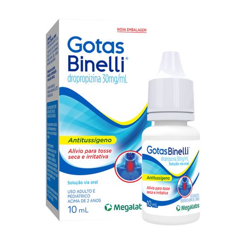 Antitussígeno Gotas Binelli 30Mg/Ml 10Ml