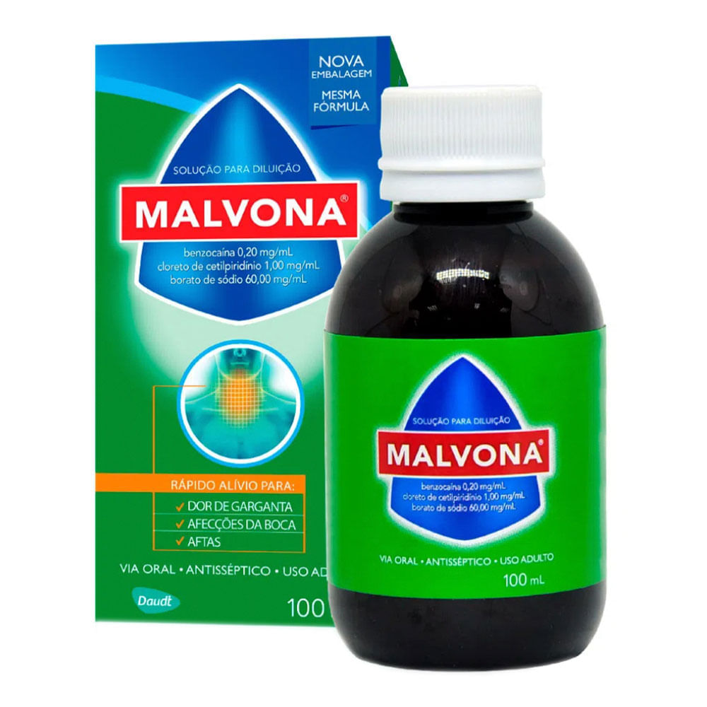 Malvona Soluo Oral 100ml - Drogarias Pacheco