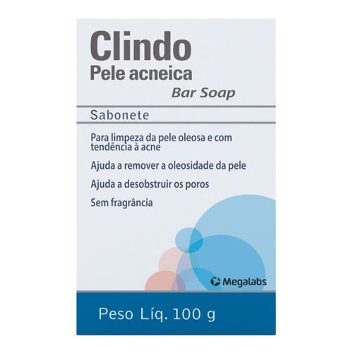 Sabonete Clindo Para Pele Acneica Stiefel 100g