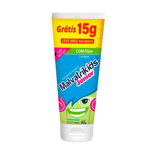762881---Gel--Dental--Malvatrikids--Junior--Tutti--Frutti--com--Fluor--85g-1 762881---Gel--Dental--Malvatrikids--Junior--Tutti--Frutti--com--Fluor--85g-1