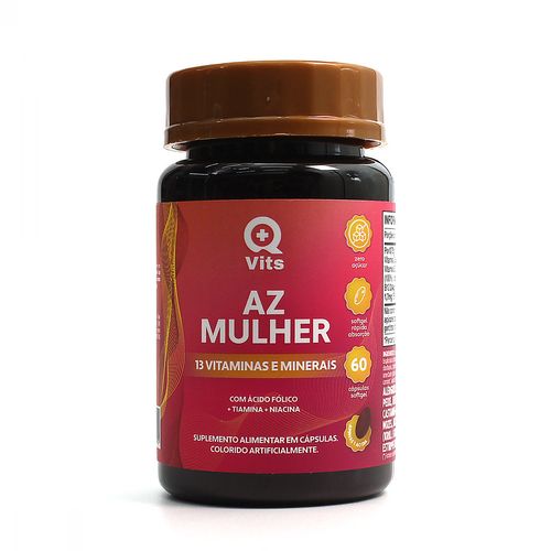 AZ Mulher Completo QMaisVits 60 Cápsulas Softgel AZ Mulher Completo QMaisVits 60 Cápsulas Softgel
