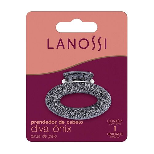 Prendedor de Cabelo Modelo Diva Ônix, Cor Preto, Linha Lanossi Prendedor de Cabelo Modelo Diva Ônix, Cor Preto, Linha Lanossi