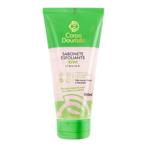 Kit c/9 Sabonete Esfoliante Corpo Dourado 180ml Kiwi