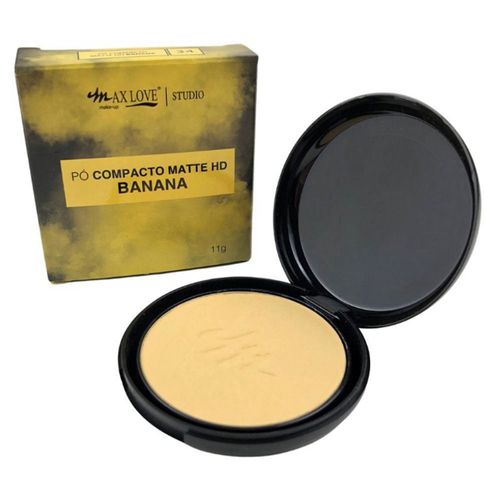 Kit c/9 Pó Compacto Mattte Hd-Br Banana 34 Max Love