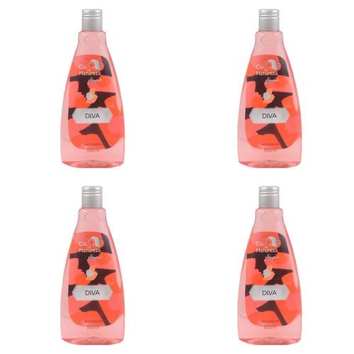 Kit c/4 Unidades de Betulla Cia Desodorante Colônia Diva 300ml