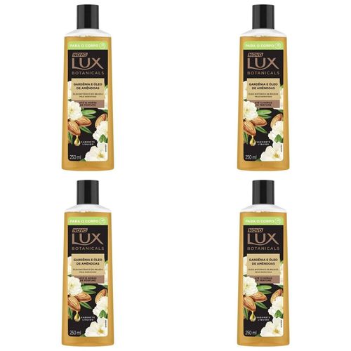 Kit c/4 Sabonetes Líquido Lux Gardenia E Óleo De Amêndoas 250ml Kit c/4 Sabonetes Líquido Lux Gardenia E Óleo De Amêndoas 250ml