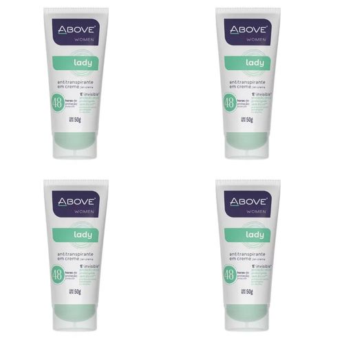 Kit c/4 Unidades de Desodorante Bisnaga Above 50g Clas Lady Kit c/4 Unidades de Desodorante Bisnaga Above 50g Clas Lady