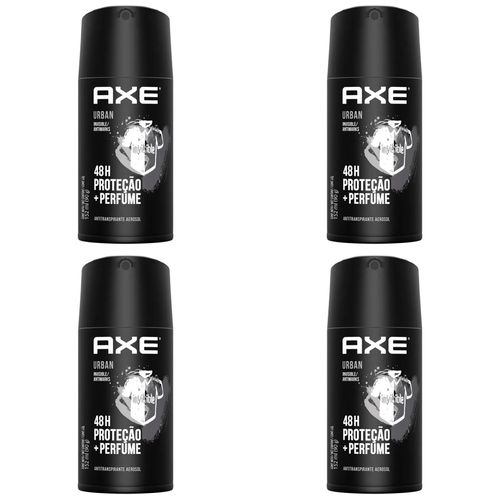 Kit c/4 Unidades de Desodorante Axe Aero Urban Invisible 152ml Kit c/4 Unidades de Desodorante Axe Aero Urban Invisible 152ml
