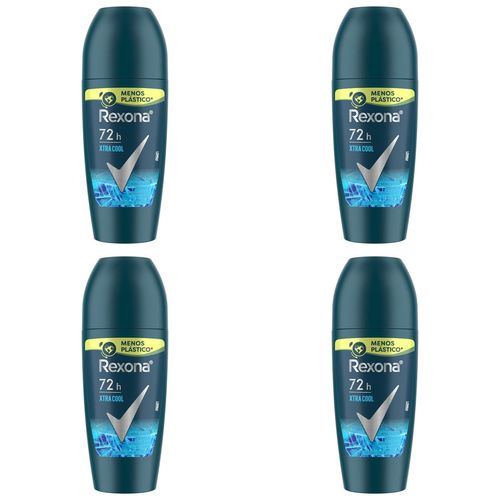 Kit c/4 Unidades de Desodorante Rexona Rollon Xtra Cool 50ml