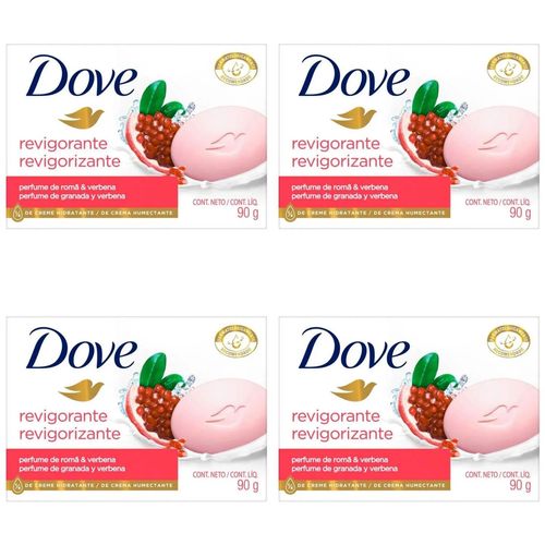Kit c/4 Sabonetes Dove 90g Dove Revigorante Kit c/4 Sabonetes Dove 90g Dove Revigorante