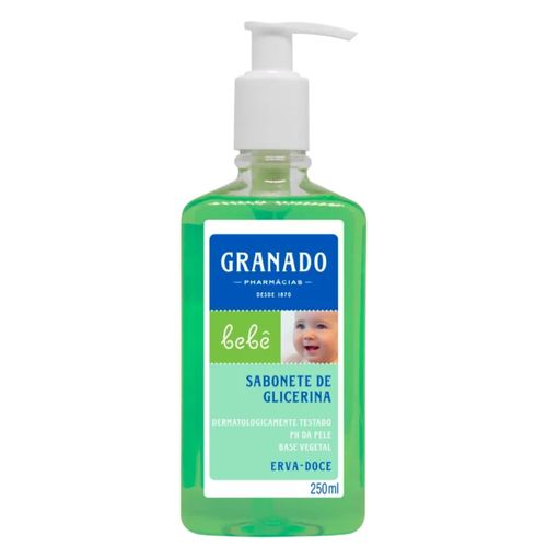 Kit c/4 Sabonete Líquido Infantil Granado Bebê 250ml Erva Doce Kit c/4 Sabonete Líquido Infantil Granado Bebê 250ml Erva Doce