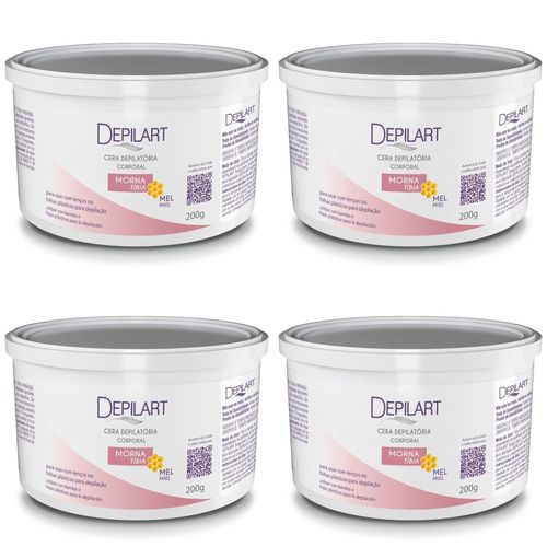Kit c/4 Ceras Depiladoras Morna Depilart 200g