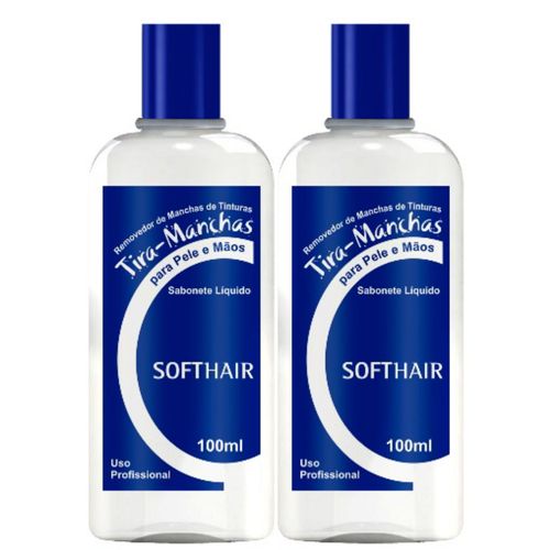Kit c/2 Unidades de Sabonete Líquido Tira-manchas 100ml Softhair
