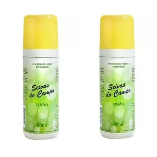 Kit c/2 Unidades de Desodorante Spray Seivas Do Campo 90ml Limão Kit c/2 Unidades de Desodorante Spray Seivas Do Campo 90ml Limão