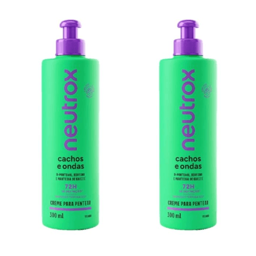 Kit c/2 Unidades de Creme Para Pentear Neutrox 300ml Cachos E Ondas Kit c/2 Unidades de Creme Para Pentear Neutrox 300ml Cachos E Ondas