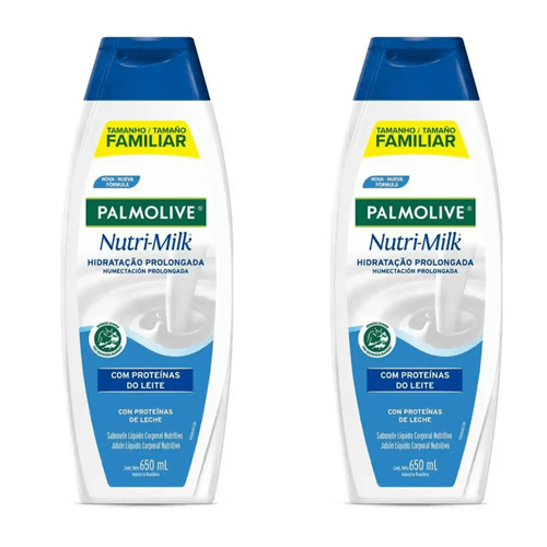 Kit c/2 Sabonetes Líquido Palmolive Hidratante Nutrimilk 650ml Kit c/2 Sabonetes Líquido Palmolive Hidratante Nutrimilk 650ml