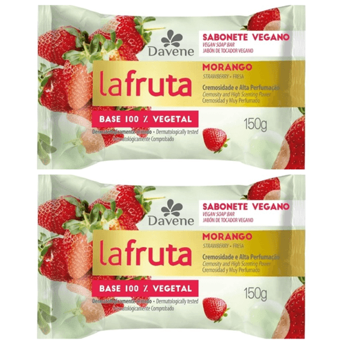 Kit c/2 Sabonetes Davene Laflore Morango 150g