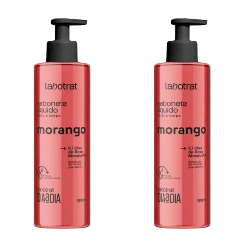 Kit c/2 Sabonete Corporal Morango Dia A Dia 190ml Labotrat