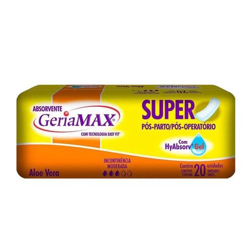 Kit c/2 Absorvente Geriamax Com 20 Unidades
