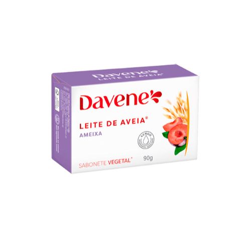 Kit c/2 Davene Sabonete Leite De Aveia Ameixa 90g Kit c/2 Davene Sabonete Leite De Aveia Ameixa 90g