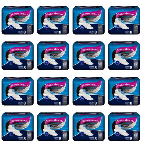Kit c/16 Absorvente Nat Max Noturno S/Abas c/8 Unidades cada Kit c/16 Absorvente Nat Max Noturno S/Abas c/8 Unidades cada
