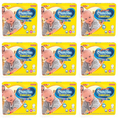 Kit 9 Fraldas-Calça Mamypoko Dia&Noite Roupinha M c/58 Unidades cada Kit 9 Fraldas-Calça Mamypoko Dia&Noite Roupinha M c/58 Unidades cada