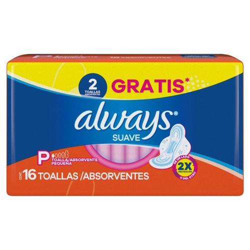 Kit c/16 Absorvente Básico Malha Suave Com Abas Always Simples 16 Unidades Kit c/16 Absorvente Básico Malha Suave Com Abas Always Simples 16 Unidades