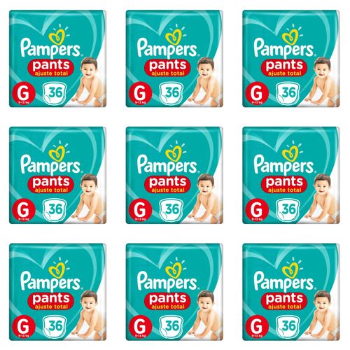 Kit 9 Fraldas Confortsec Pants ”G” Pampers Simples c/36 Unidades cada Kit 9 Fraldas Confortsec Pants ”G” Pampers Simples c/36 Unidades cada
